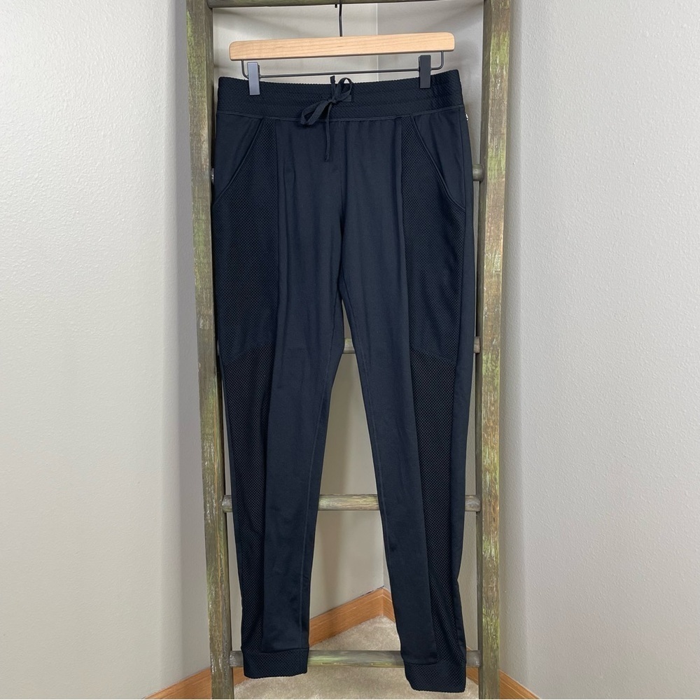 Fabletics Size Small Black Linda Joggers with Mesh Panels Breathable Activewear